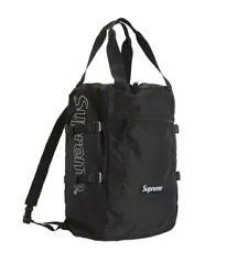 This black Supreme Cordura backpack is a must-have for any stylish man. Made from high-quality nylon material, its...