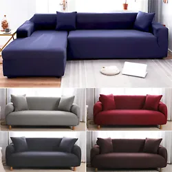Sofa Couch Slip Over Easy Fit Stretch Covers Elastic Fabric Fit Settee Protector. Super Fit Stretch Sofa Slipcover1 2 3...