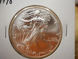 1998 American Silver Eagle 1 Troy Oz .999 Fine Silver 