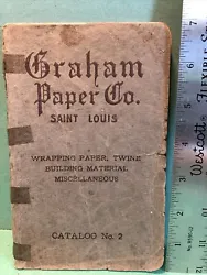 this small catalog contains 106 pages, the spine has been taped long ago, and the second page has a tear coming out of...