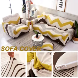 MATERIAL& DESIGN: Polyester and spandex fabric. 1 sofa cover+1 Free Pillowcase.