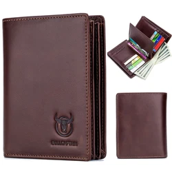 Type: Bifold Wallet. Features: RFID Blocking,Credit Card. GENUINE LEATHER:Made Of Cowhide Leather with nice and smooth...