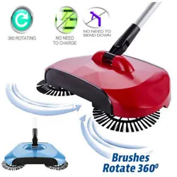Hand-Propelled Sweeper Household Spin Push Broom Cleaner Sweeper. Hand-propelled sweeper is made of high quality...
