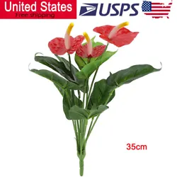 Size: 35cm. The fake flower is lifelike, more durable than a real flower, is a nice alternatives. 1x Artificial flower....