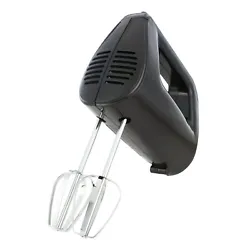 The Mainstays 5-Speed Corded Hand Mixer Black is durably constructed with a 150W motor that is powerful enough to get...