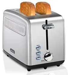 Easy Operation & Clean: The precise knob of 2 Slice toaster will take you to the correct settings you want to choose....
