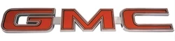 Reproduction GMC emblem for the tailgate on 1975-1980 models. This emblem installs on the LH side of the tailgate band...