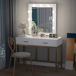 It is designed to suit any type of decor. 1 X Dressing Table （No Stool）. FCH Makeup Vanity Table. Spacious Desktop...