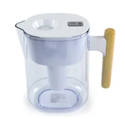 This refined water filtration system showcases a wooden handle and is compatible with BRITA filters. Replace the inner...