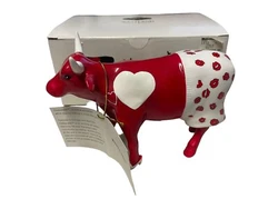 Westland Giftware Cow Parade Moocho Amor Hearts High Heels Retired 2000 #9177.