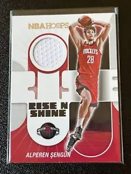 ALPEREN SENGUN 2021-22 NBA Hoops Rise N Shine Mem Rookie RC HOUSTON ROCKETS.