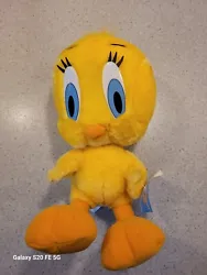 Original 1997 Looney Tunes Plush Tweety Bird Large Stuffed 18 Inches Tall.