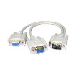 Video Y Splitter Cable you can share video easily and is perfect for presentations. The Video Y Splitter makes...