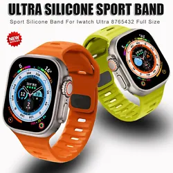 Silicone Sport Band For Apple Watch Band Case Strap 40mm 41mm 42mm 49mm 44mm 45mm Apple Watch Series Ultra 8 7 3 5 6 4...
