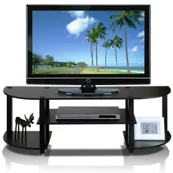 (1) Unique Structure: Open display rack, shelves provide easy storage and display of TV or other audio/video...