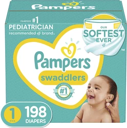 Pmaers Swaddlers Diapers-You Choose Size/Count. Pampers Wetness Indicator shows when baby’s wet. New ultra-soft...