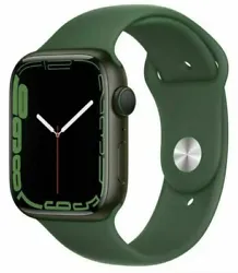 Apple Watch Series 7 41mm Green Aluminum Case Clover Sport Band - (MKN03LL/A).
