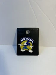 Me Time Mickey Blue and Yellow Enamel Pin.