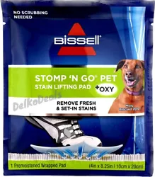 Bissell Stomp N Go Pet Stain Lifting Pad + Oxy- Lot of 6.