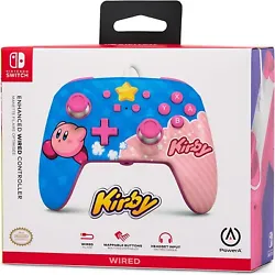 PowerA Contrôleur filaire amélioré pour Nintendo Switch - Kirby. Célébrez le puffball préféré du monde avec un...