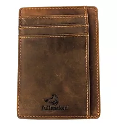Fullenaked Minimalist Wallets. Brown Genuine Crazyhorse LeatherNew. We will be glad to help.
