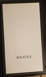 AUTHENTIC GUCCI SHOE BOX W/ ID CARD, TAG , AND TISSUE PAPER. Condition is 
