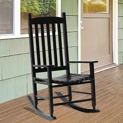 ☀️ 【SPECIAL DESIGN】- This rocking chair features a simple and elegant black/white style that can be easily...