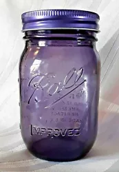 Special Limited Edition embossed Collectible Pint Jar. Originally introduced in 1913 - 1915. New Ball Purple 100th...