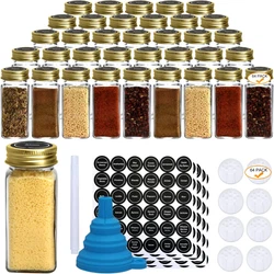 Premium heavy duty glass spice jars. Glass jars are dishwasher safe. Square bottles are unique while keeping your...