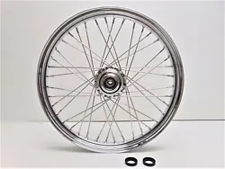 Ride Wright Wheel 21x2.15 Chrome Omega 40 Spoke Front Wheel Single Disc.