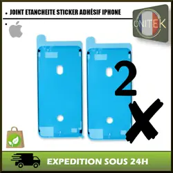 2 joint détanchéité pour iPhone 6 / 6S / 7 / 8 / X / XR / XS / XS MAX / 11 / 11 Pro / 11 Pro Max (modèle selon...