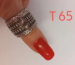 Bague fantaisie T 65 bijoux homme femme argenté.