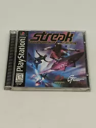 Streak: Hoverboard Racing (Sony PlayStation 1 PS1, 1998) Complete.  Play tested with normal wear and tear   Case is...
