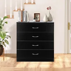 This drawer dresser is made of high quality material. Multi-Function 4-Drawer Dresser. Sturdy construction from the...