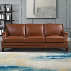 The Camano Leather Set creates a beautiful silhouette that embodies sophistication suitable for any living room....