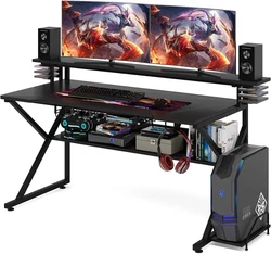 Tribesigns L-Shaped Desk w/ Bookshelf & Monitor Stand Computer Office Desk. Tribesigns Computer Desk w/ File Cabinet,...