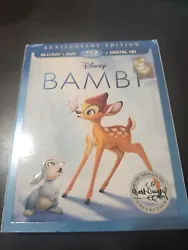 Experience the timeless classic of Disneys Bambi with the Anniversary Edition (Bluray+DVD) Signature Collection +...