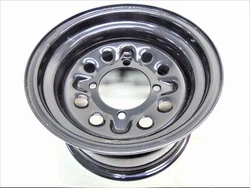QuadBoss Steely Wheel 12x7 2+5 Offset 4/4 Black RT-FC0172127136BLA.