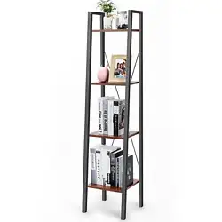 High-quality materials and design bring you a really solid and durable bookshelf. The load capacity of each tier is 22...