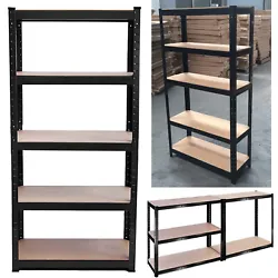 Garage Shelving Unit 5 Tier Racking Shelf Storage 175kg Per Shelves. This steel shelving rack is perfect for storage...