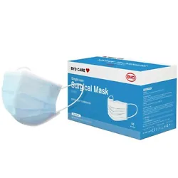 Single use, disposable face masks. 50 per box.