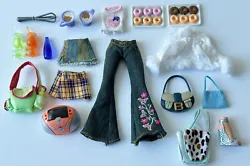 Bratz Lot - Clothing And Accessories. Includes everything shown on pictures. Used condition. Please take a closer look...