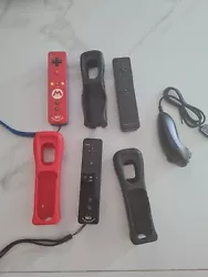 MANETTE WIIMOTE EDITION MARIO OFFICIELLE NINTENDO + 2 Mannet Noir Wii.
