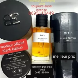 Parfum bois black édition 50 ml. État : NEUF SOUS SCELLE. Contenance 50 ml.