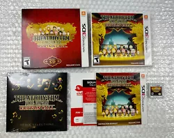Nintendo 3DS Theatrhythm Final Fantasy Curtain Call Complete CIB w/ NEW Music CD. Box shows light to moderate wear and...