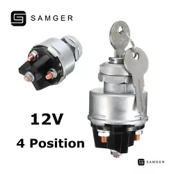 This Ignition Switch is universal for car, tractor, trailer, agricultural & plant applications. 1 x Ignition Switch.