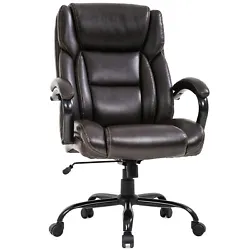 Built with full body support in mind, this desk chair features ergonomic waterfall back padding, cushioned head and arm...
