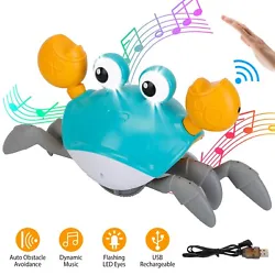Sensing Crab Toy: Adopting advanced sensor,it will crawl in the opposite direction once sensing the obstacle. Deeply...