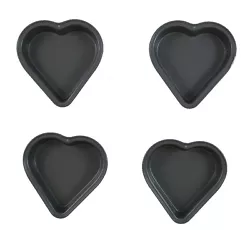 Good Cook non-stick 4 piece Heart Shaped Pans set. Heavy duty, steel pans with easy clean nonstick coating. Makes...