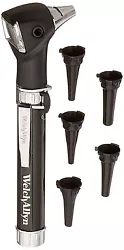 Standard AA batteries (Batteries Not Included) with interchangeable heads for otoscope and ophthalmoscope. This is a...